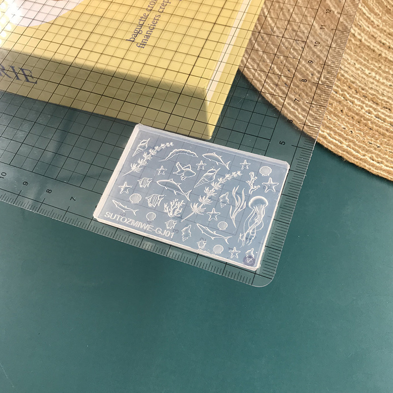 ヒトデシェルネイルアートモールド高透明シリコーンフィルム海洋立体彫刻手作りネイル装飾ツール卸売|undefined