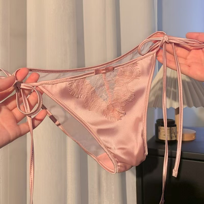 Трусики женские из сатина розовые