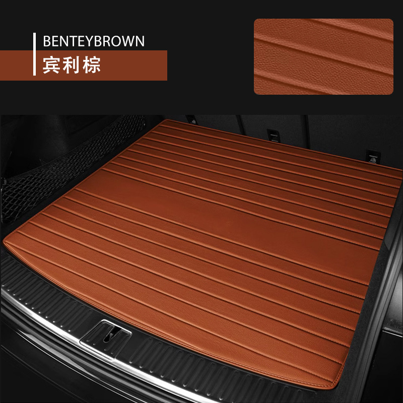 New Model Suitable for Porsche Cayenne/Macan/Panamera/Taycan/718 Car Leather Trunk Mat