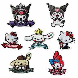 2025新款美乐蒂玉桂狗创意电脑刺绣布贴DIY补丁手账本服饰辅料