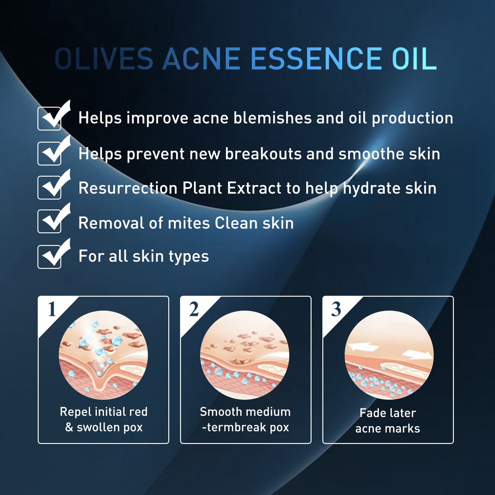 Essenza detergente per l'acne oligopeptidica da uomo: ottieni una pelle più chiara oggi stesso!_voghion.com