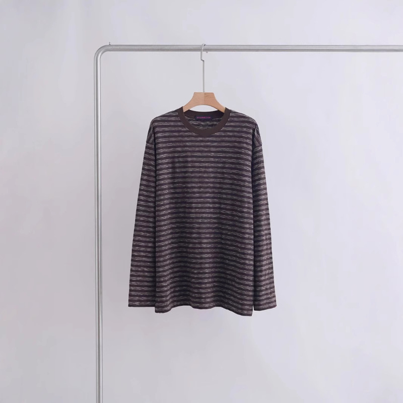 Red Label Series_Slub Yarn Texture Striped T-Shirt