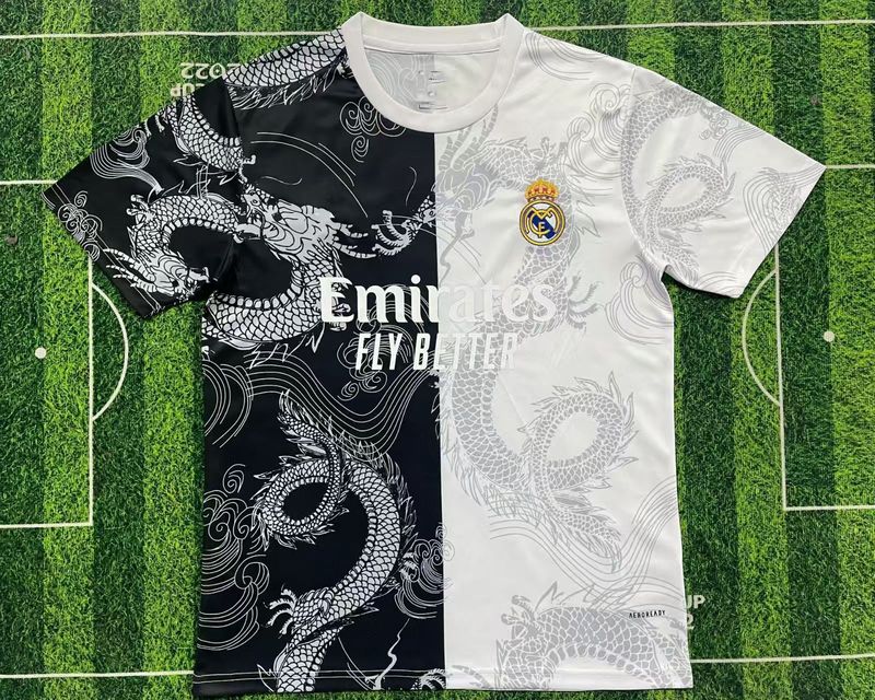特别版足球服皇马巴西2526跨境短袖t恤休闲运动球衣球迷西甲球队|undefined