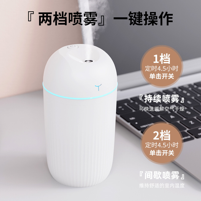 跨境爆款小牛加湿器 小型便携家用卧室床头静音补水喷雾usb加湿器|undefined