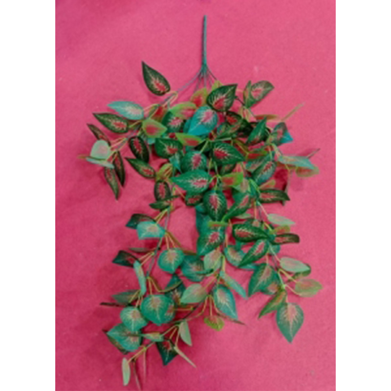 5 horquilla colgante de pegamento colgante de pared de plantas de simulación 7 horquilla pequeño haz de papas verdes hojas de papas decoración de pared interior colgante verde falsa