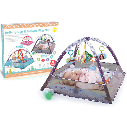 Infant Ocean Ball Fence Fitness Frame 0-36 Months Baby Crawling Game Mat Cross-border Amazon Toys