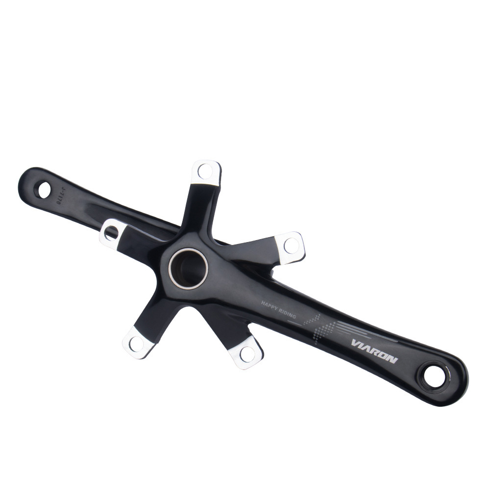 Viaron bicicleta plegable diente placa 130BCD aleación de aluminio hueco integrado manivela con eje central 53T 56T