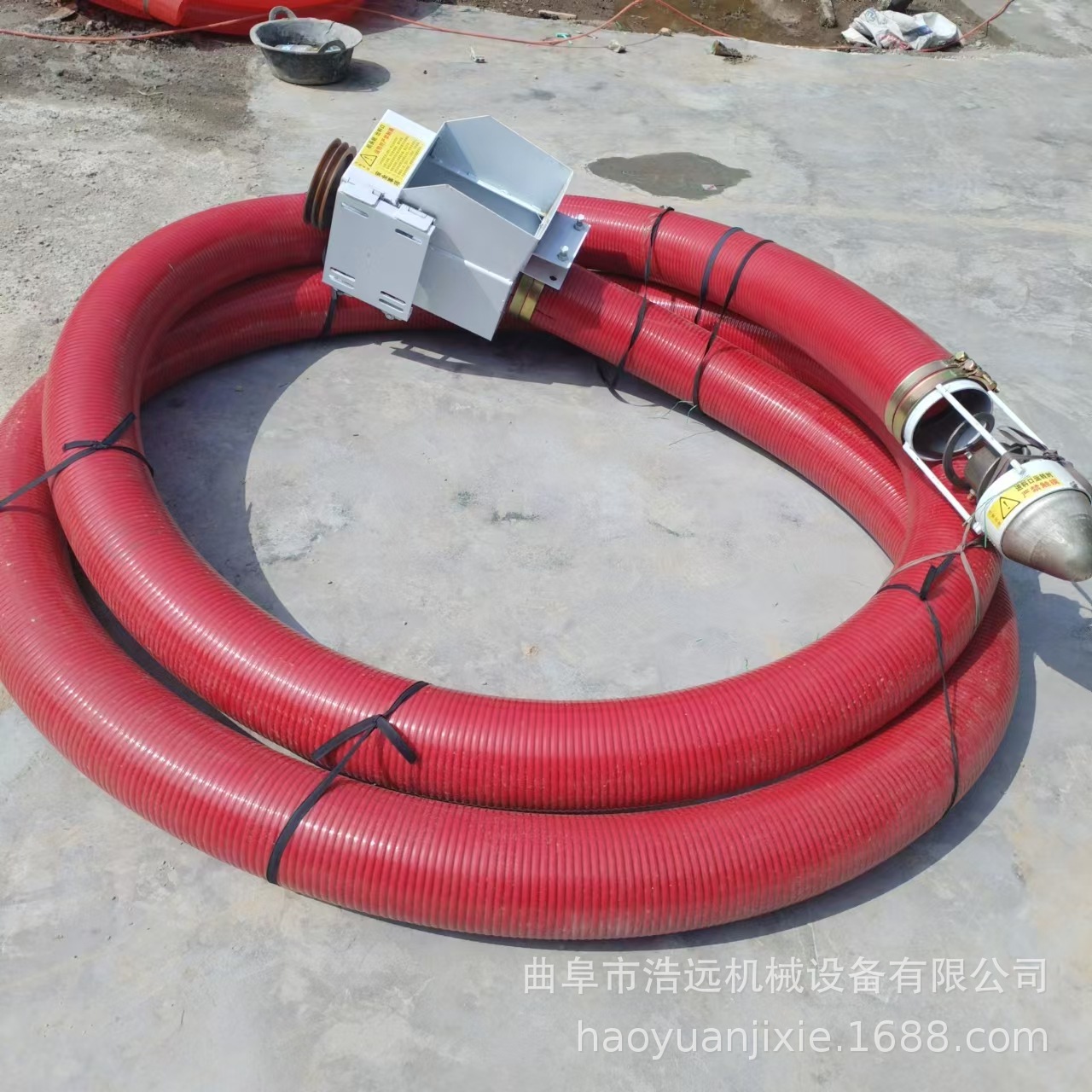 4寸6米自吸式软管吸粮机小型弹簧蛟龙输送机手提式蛟龙