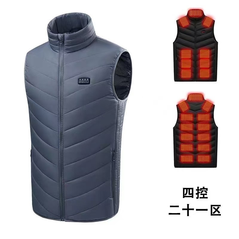 新型クロスボーダー発熱馬甲知能加熱馬甲電熱発熱服恒温保温加熱ベスト男女モデル|undefined