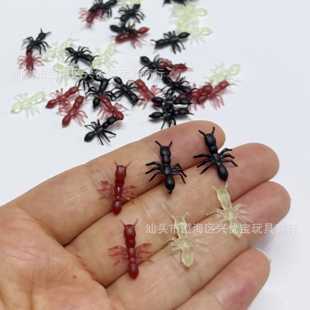 Plastic black small realistic lifelike toy