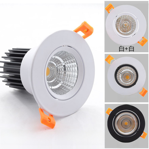 LED spotlights, recessed downlights, hotel projects, adjustable angle cob wall washers, glare-free ceiling lights, full black hole lights 