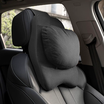 car pillow, Headrest - third-generation-cashmere-headrest-premium-black-single-piece