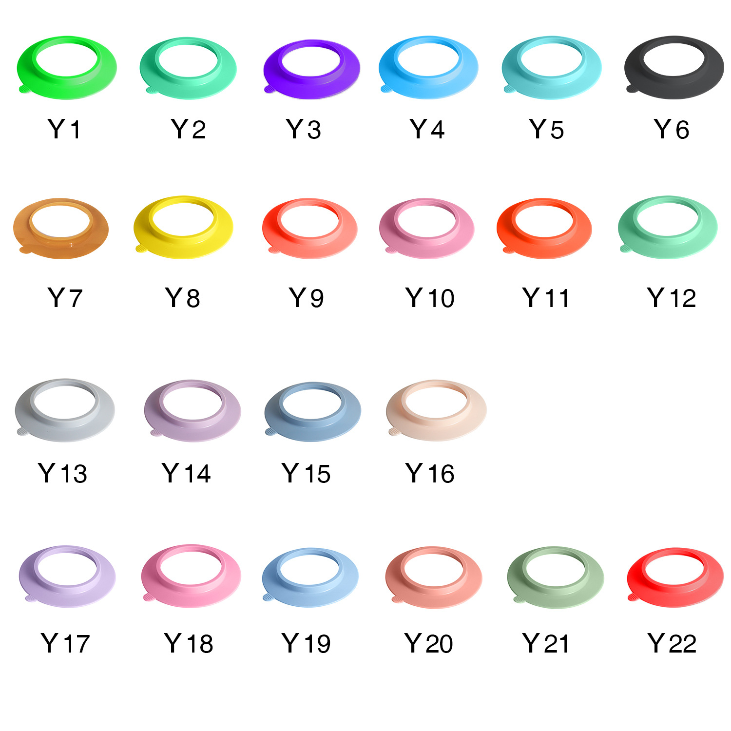 Strong Suction Bamboo Bowl and Plate, Round Silicone Suction Cup, Anti-Fall Suction Pad Accessories, Feeding Anti-Fall Design with Suction Cup