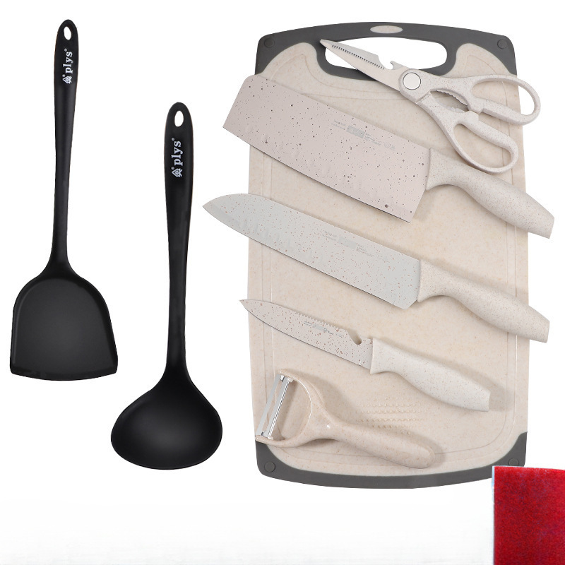 Cuchillo de cocina 2 - en - 1 para el hogar, cuchillo de mesa de corte, cuchillo de cocina completo, cuchillo de cocina, cáscara de arroz