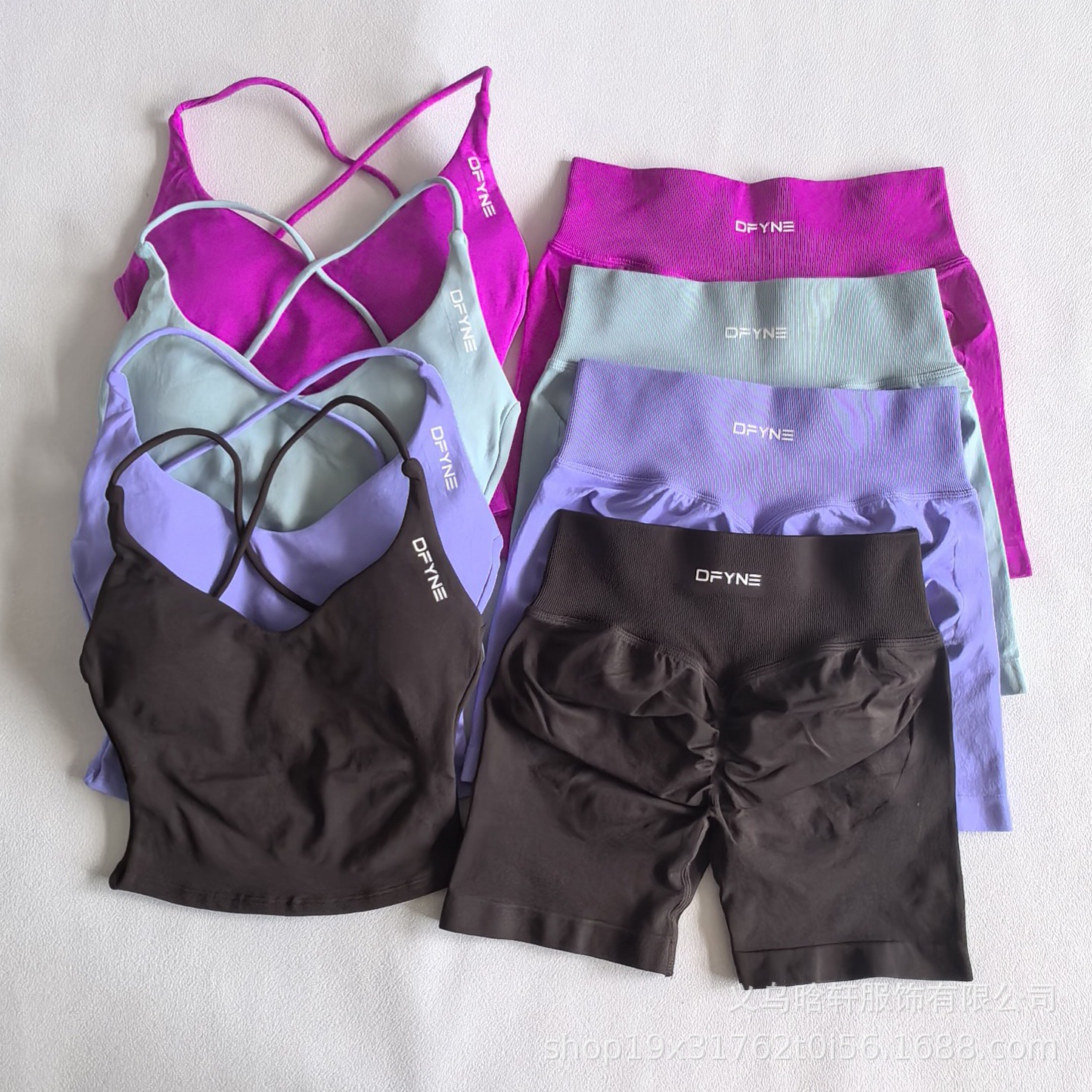 Dfyne Amazon High Elasticity Full Matte Nylon Lycra Crop Top Seamless Fitness Camisole with Beautiful Back Design