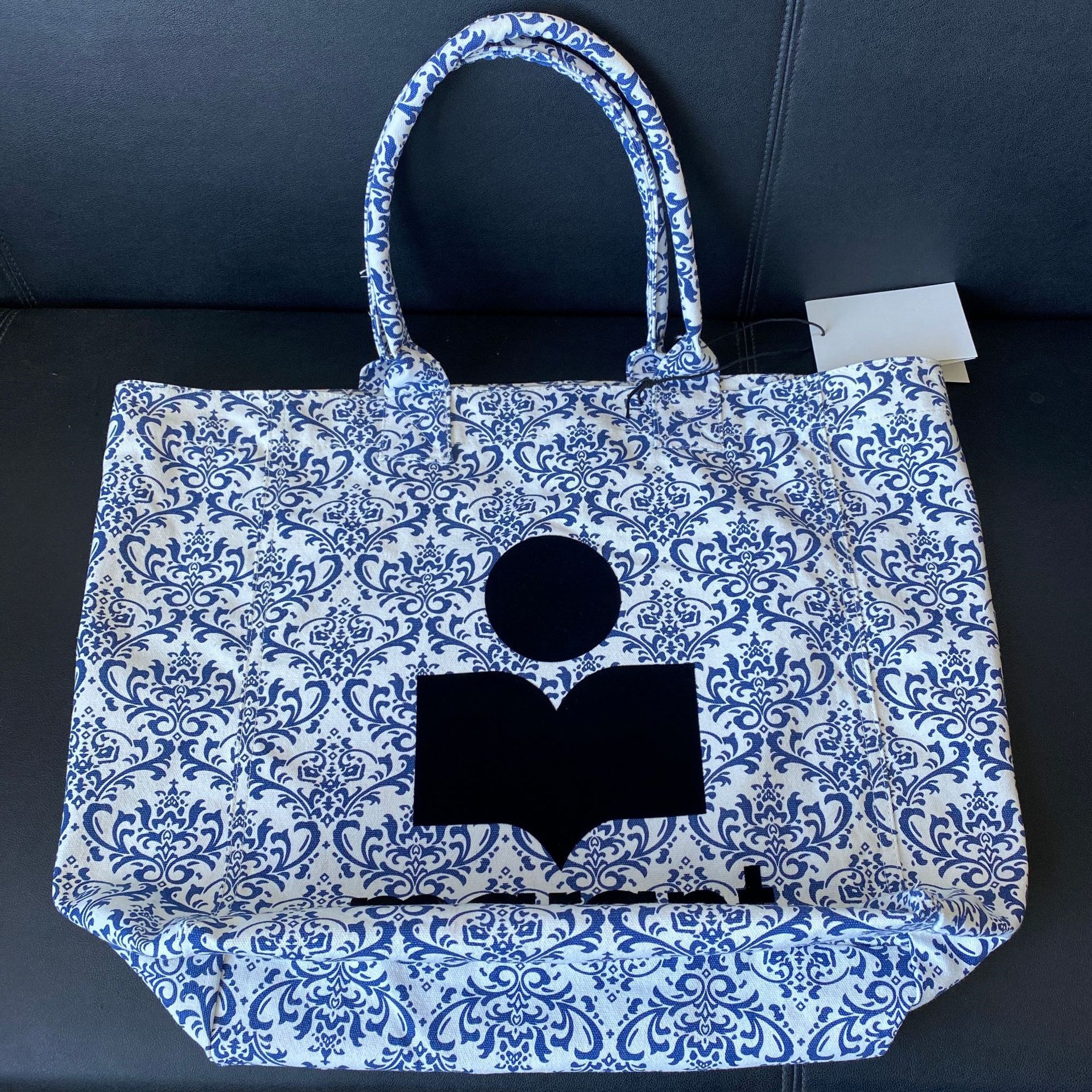 日韩出口YUAN单Mar帆布包休闲大购物袋手提袋totebag托特包青花瓷