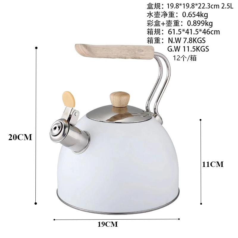 国境を越えたステンレス製ケトル卸売、高級感のある笛吹きケトル、家庭用笛吹きケトル、ホイッスルケトル