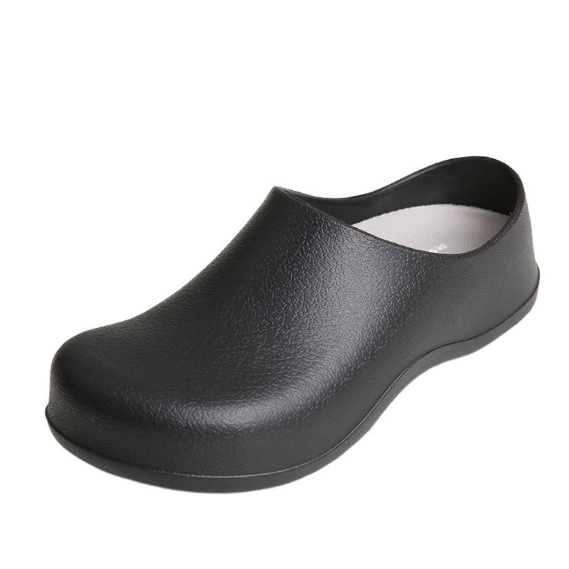 Professional Kitchen Chef Shoes, Non-Slip, Waterproof, Oil-Proof, Hotel Restaurant Work Wear-Resistant Work Shoes, Soft Sole Black S076B