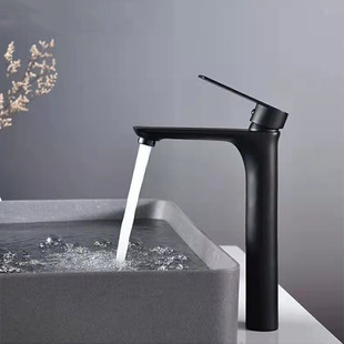 Nordic Heighten Basin Hot and Cold Faucet Toilet Bathroom Cabinet Wash Basin Basin Splash-proof Faucet