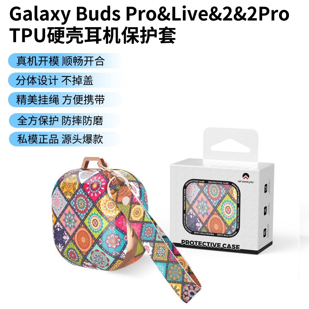 Aplicable a Samsung Galaxy Buds Pro & Live & 2 & 2Pro & FE auriculares funda protectora TPU funda protectora
