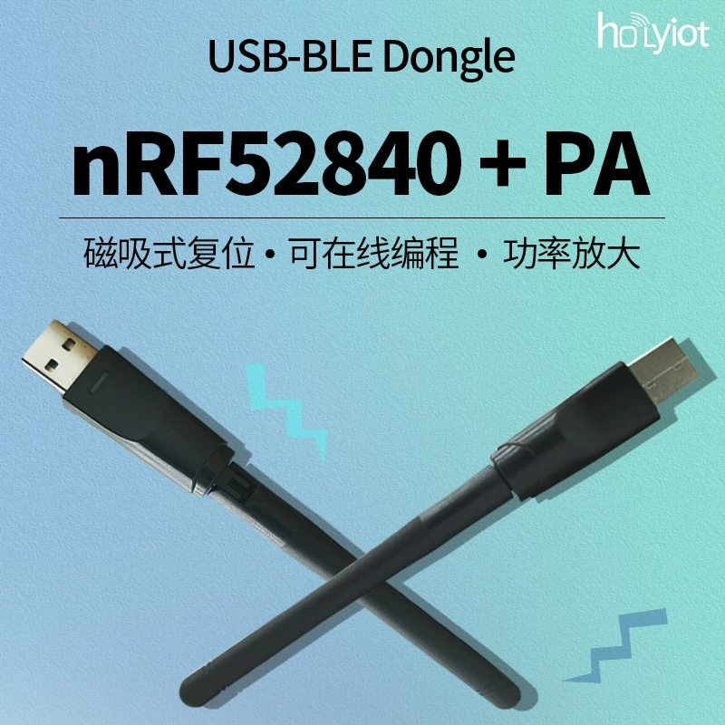 Онлайн-программирование USB Магнитный сброс nRF52840 + адаптер последовательного порта PA усиление мощности передачи данных