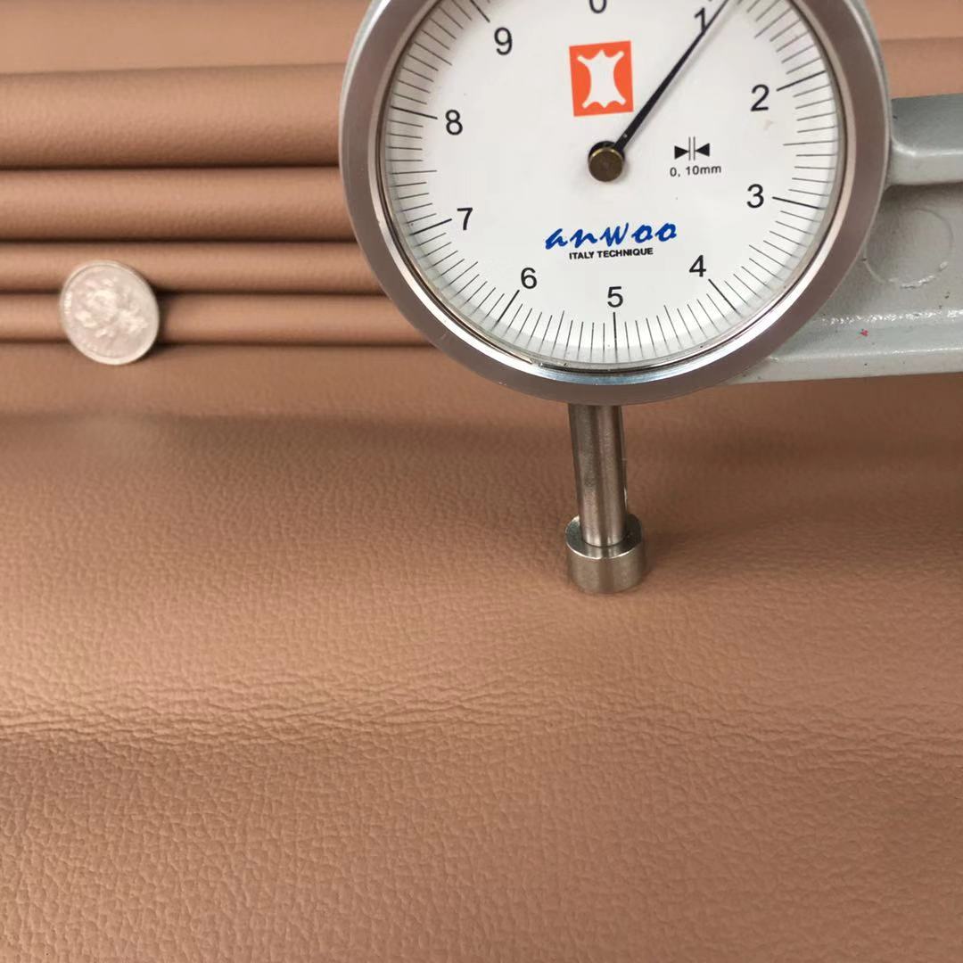 头层牛皮浅棕色马达斯纹汽车内饰汽车真皮1.4厚汽车座椅用