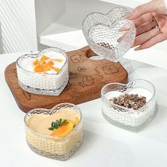 ネットセレブラブボウル6点セットアイスクリームデザートプディングボウルヨーグルトボウルエンボスサラダボウルスナックガラスボウル
