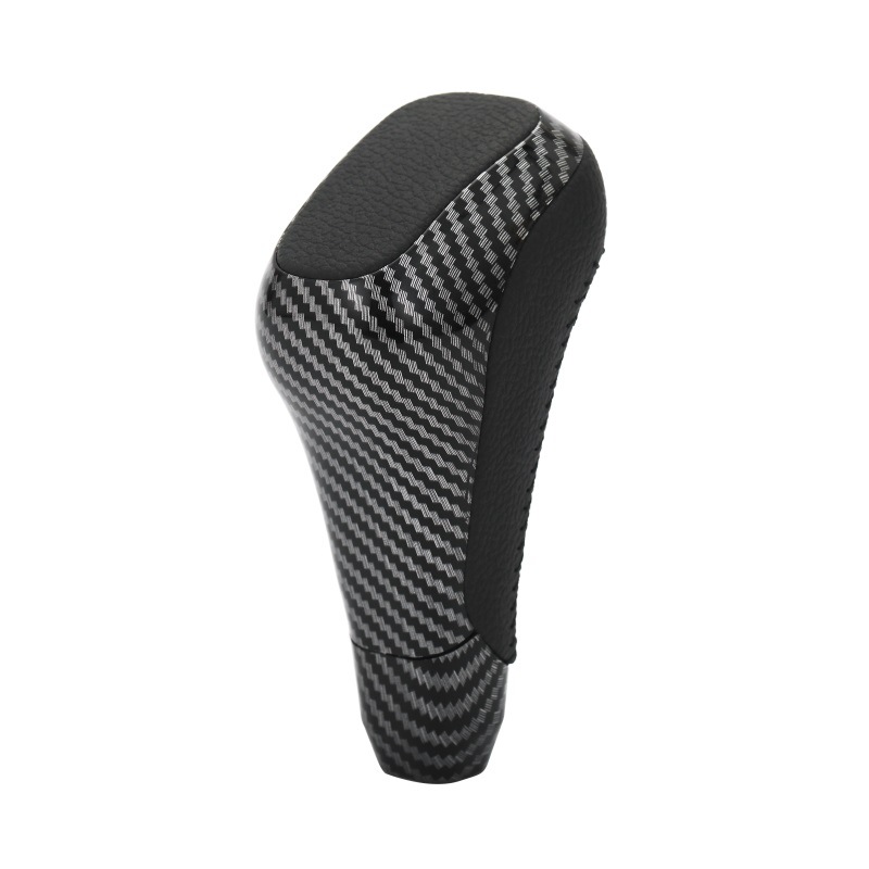 Suitable for Toyota gear head shift lever handball 8mm threaded carbon fiber black leather car gear shift handball