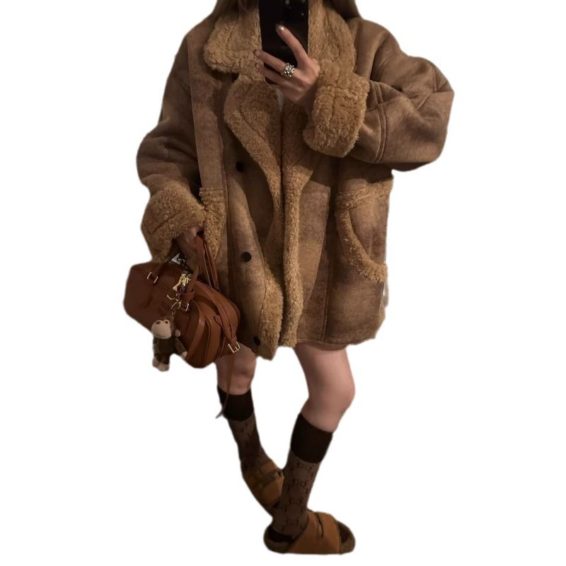 Retro winter jacket, oversize, increased thickness