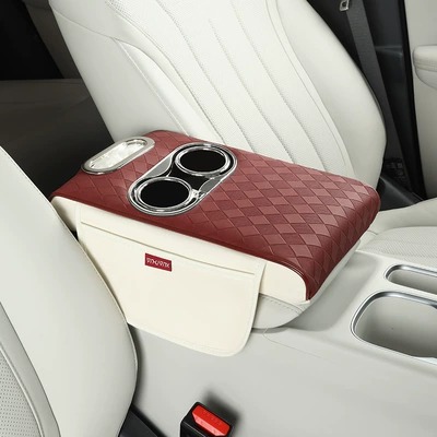 Armrest box pad | phone water cup storage elbow