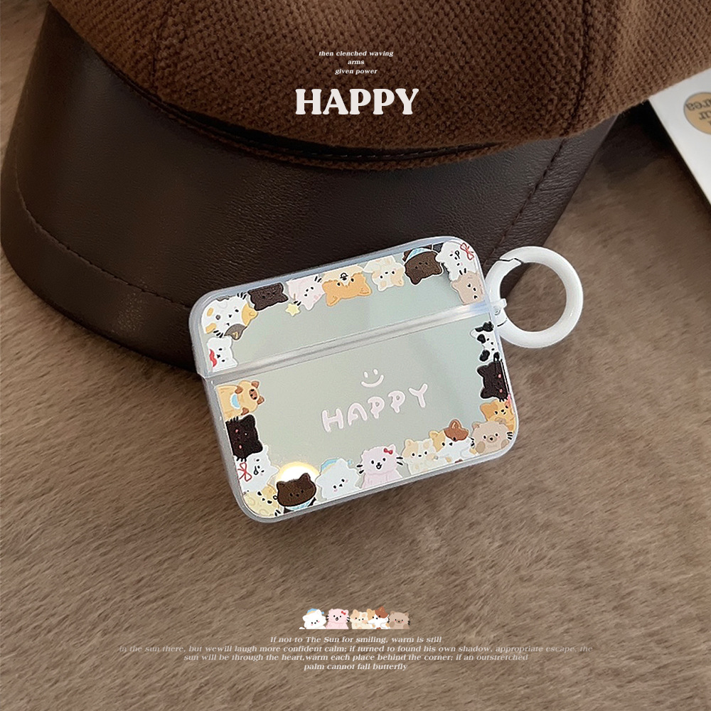 Espejo ins dulce gatito para Apple AirPods1/2 auricular Bluetooth cubierta protectora Pro2 Nuevo 3 generación