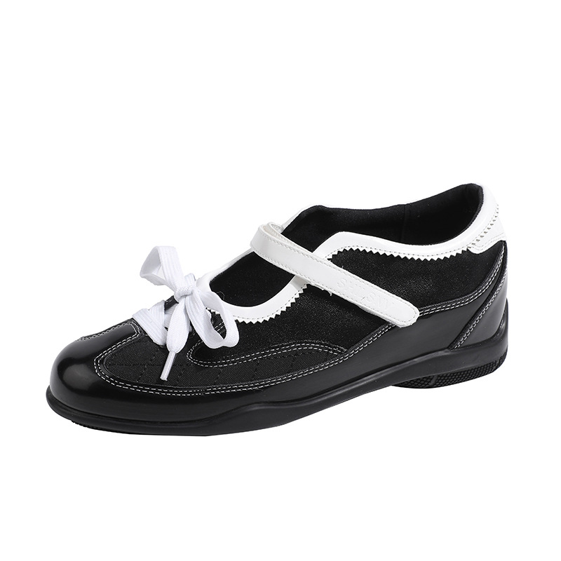 Edición de cuero de vaca ~ zapatos deportivos casuales de mujer color de ballet de cuero real con suela gruesa y altura interior de zapatos de mary-zhen