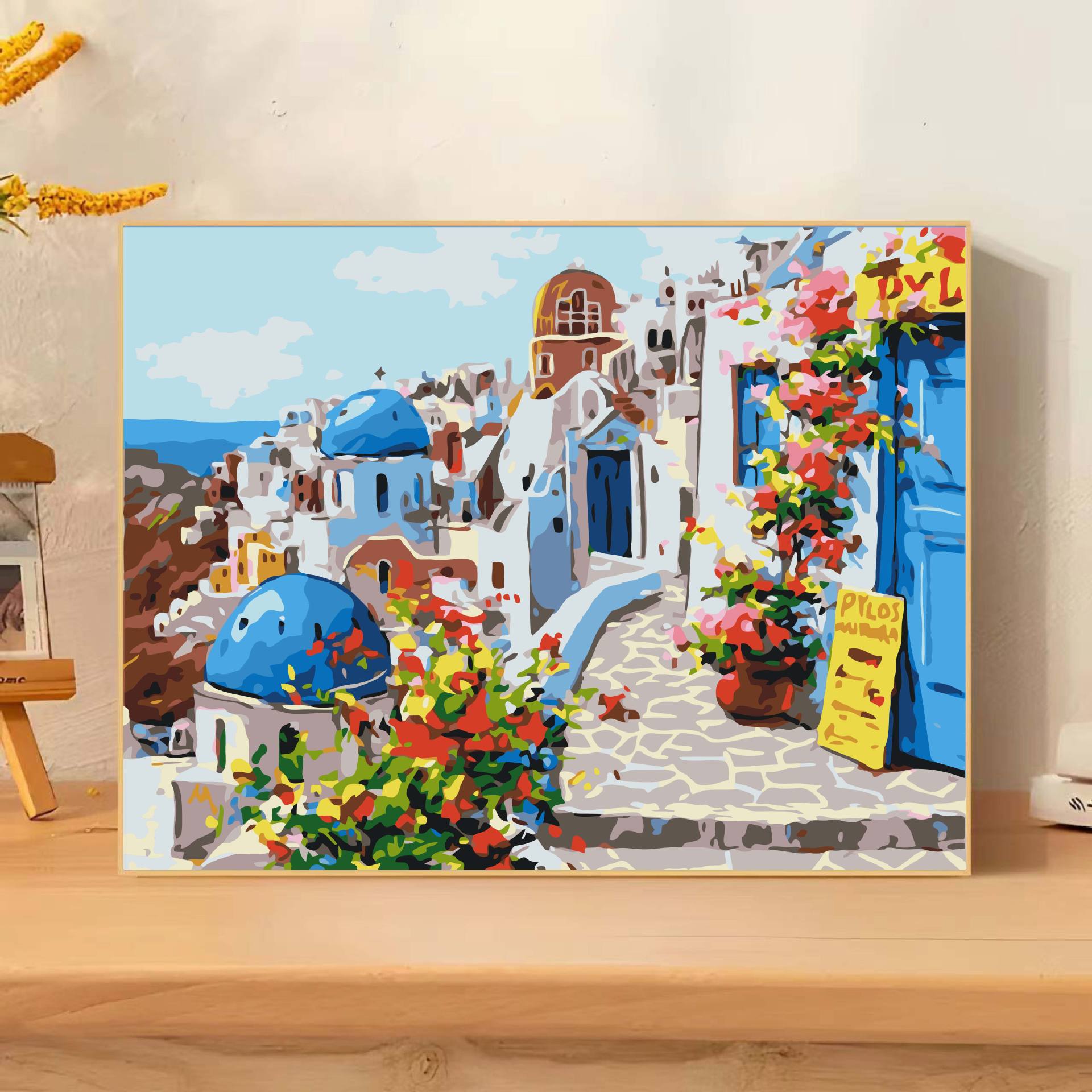 Pintura al óleo digital hecha a mano diy relleno sala de estar decoración de pintura colgante arte relleno pintura al óleo al por mayor