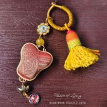 新中式非遗手机挂绳合金平安锁吊坠包包配饰挂件精致车钥匙扣