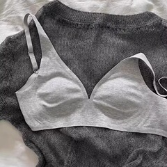 品質版の無痕のステルスの大きい胸は小さい下着の女性のモーダルの快適な薄い金の垂れ下がることを防ぎます。