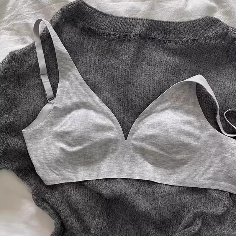 品質版の無痕のステルスの大きい胸は小さい下着の女性のモーダルの快適な薄い金の垂れ下がることを防ぎます。|undefined
