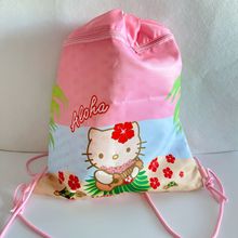 现货日系kt猫卡通日系布艺束口袋少女心收纳袋购物袋抽绳布袋子