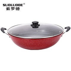 家庭用32cm家庭用鉄鍋フライパンは鍋にくっつかない麦飯石焼き鍋メーカー卸売り