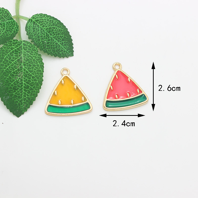 Cherry, Fruit Pattern 10 PCS/Package 23*26mm Alloy Cherry Fruit Pendant
