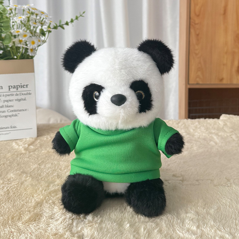 Muñeca panda muñeca muñeca de peluche muñeca de ropa muñeca Sichuan regalo de cumpleaños impresa logotipo