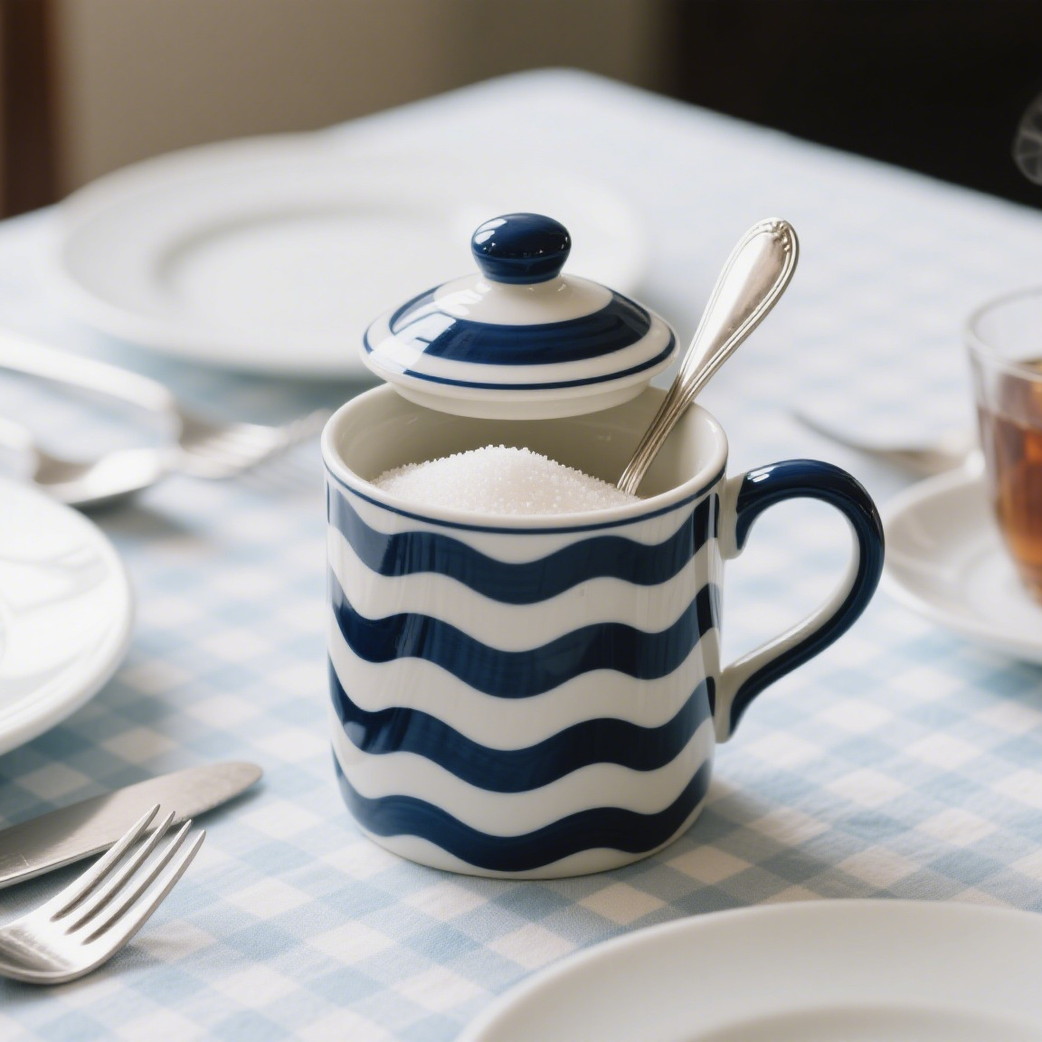 Mayorista estilo mediterráneo con cucharas de almacenamiento de tazas de cerámica de almacenamiento de regalos festivos almacenamiento de restaurantes