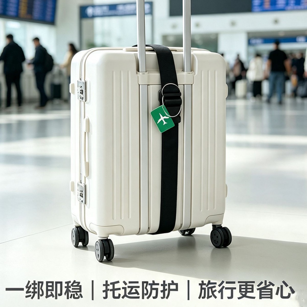 Buckle nameplate luggage binding strap, flat strap, nylon packing strap, moving heavy goods handle strap