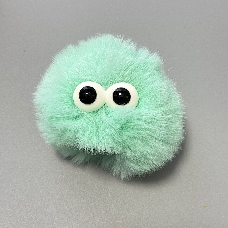 Helmet Decor — Diàndòngchē Auto Parts and Accessories - plush-big-eye-1-pc-mint-green
