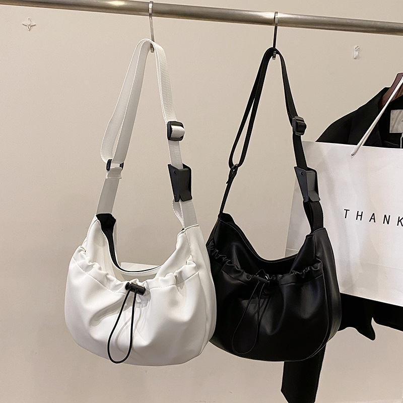 Bags 2023 New Trendy Large-Capacity Women's Soft Pu Leather Bag Crossbody Bag Ins Korean Style Fashion Versatile Shoulder Bag