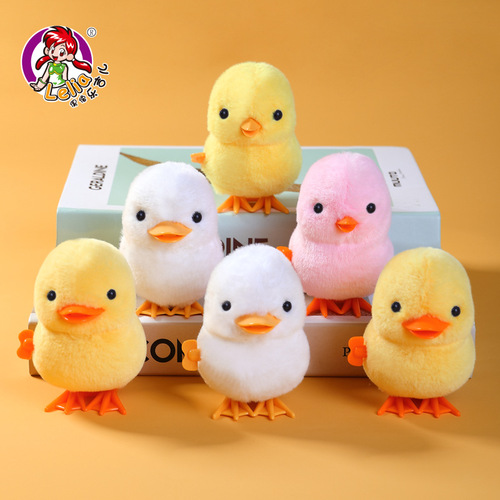 LeapFrog Tomy Pull-Back Chicken Plush Bouncing Duck Interactive Toy for Kids, Birthday Gift