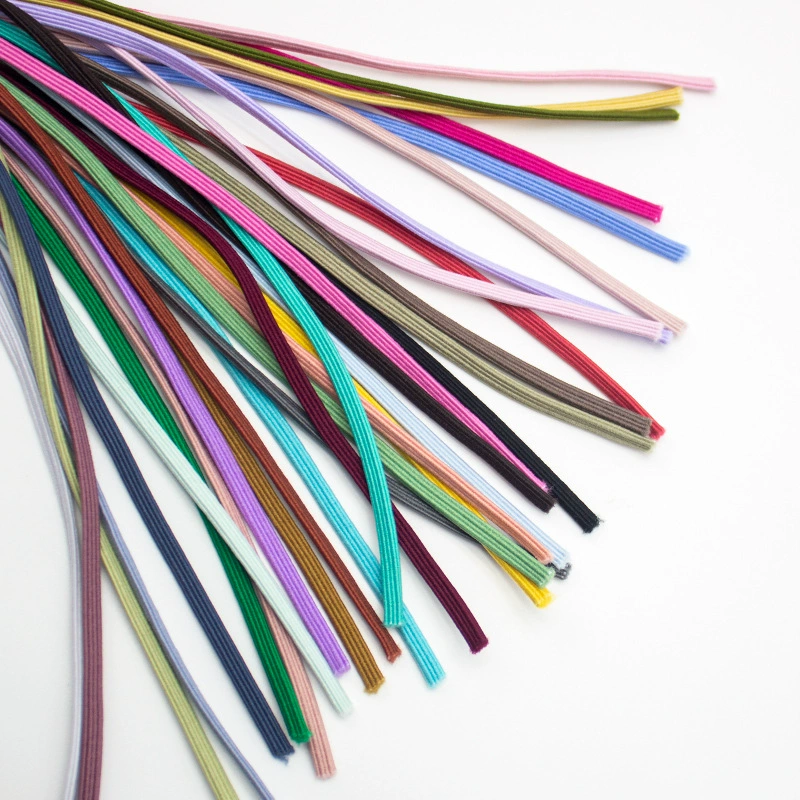 Высокоэластичная маленькая плоская веревка с самодельной резинкой, материал, повязка для волос, полуфабрикат, резинка для волос, повязка на голову ручной работы