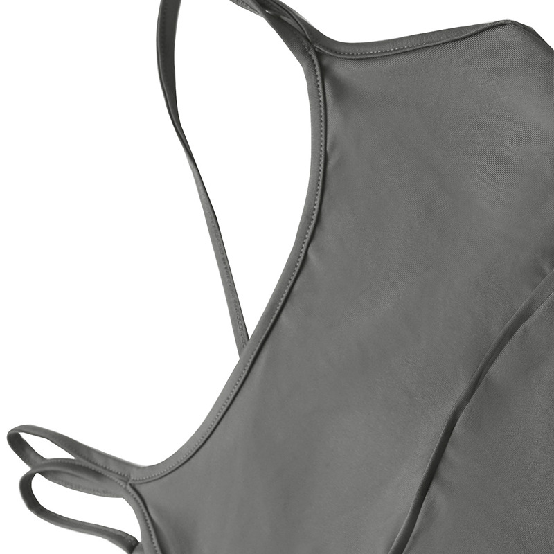 Women's Clothing Women's Sexy Sports Bodysuit Tight Fitting Solid Color Yoga Suspenders Beautiful Back Fitness Romper_ecoleips.com