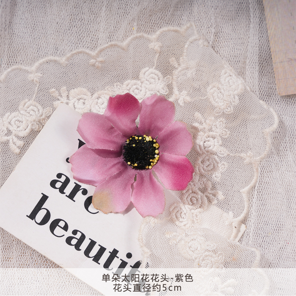 WXH-단일 해바라기 꽃 머리-보라색