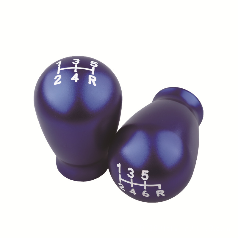 Car Universal 5-gear 6-gear manual gear shift head new drop-shaped personalized gear aluminum alloy modified stick head