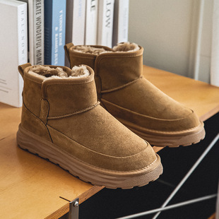 3273 khaki snow boots thick sole increased plush cotton northeast outdoor Martin boots men's export cotton shoes
